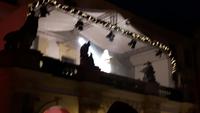 der Weihnachtsengel begrüßt uns auf dem Weihnachtsmarkt von Schloss 