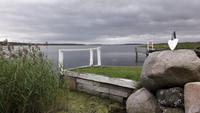 dunkle Wolken über dem Breeger Bodden