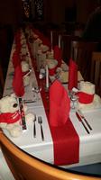 festlich gedeckt war unsere Tafel am Weihnachtsabend