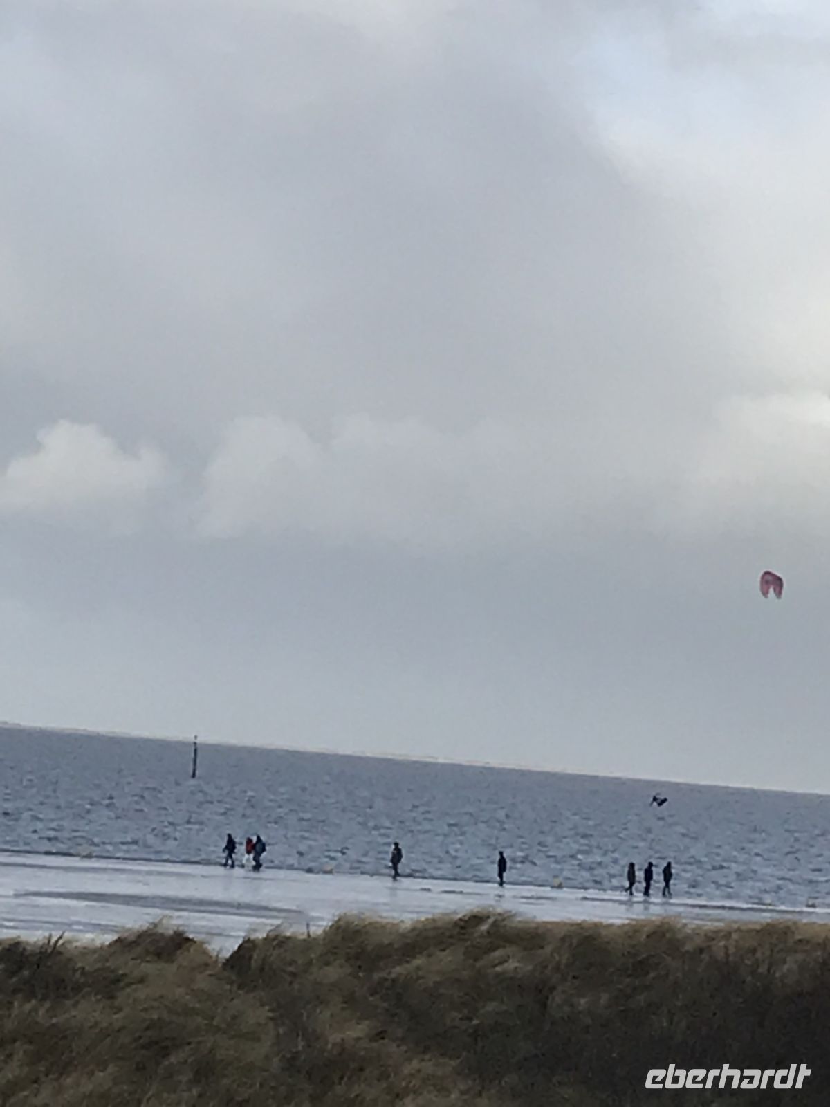 heftiger Wind - für die gesehenen Wingsurfer optimal