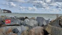stürmische See auch in Sassnitz