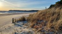 steife Brise am Strand