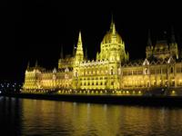 Budapest bei Nacht - Parlamentsgebäude