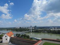 Bratislava -Blick von der Burg über die Donau