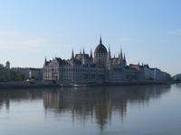 Einfahrt in Budapest