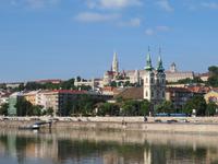 Einfahrt in Budapest