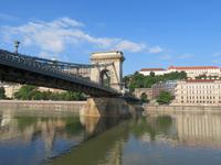 Einfahrt in Budapest -Kettenbrücke