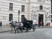 Wien - Fiaker an der Hofburg