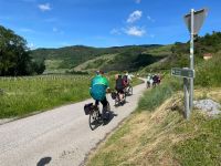 Radtour entlang der Donau bei bestem Wetter