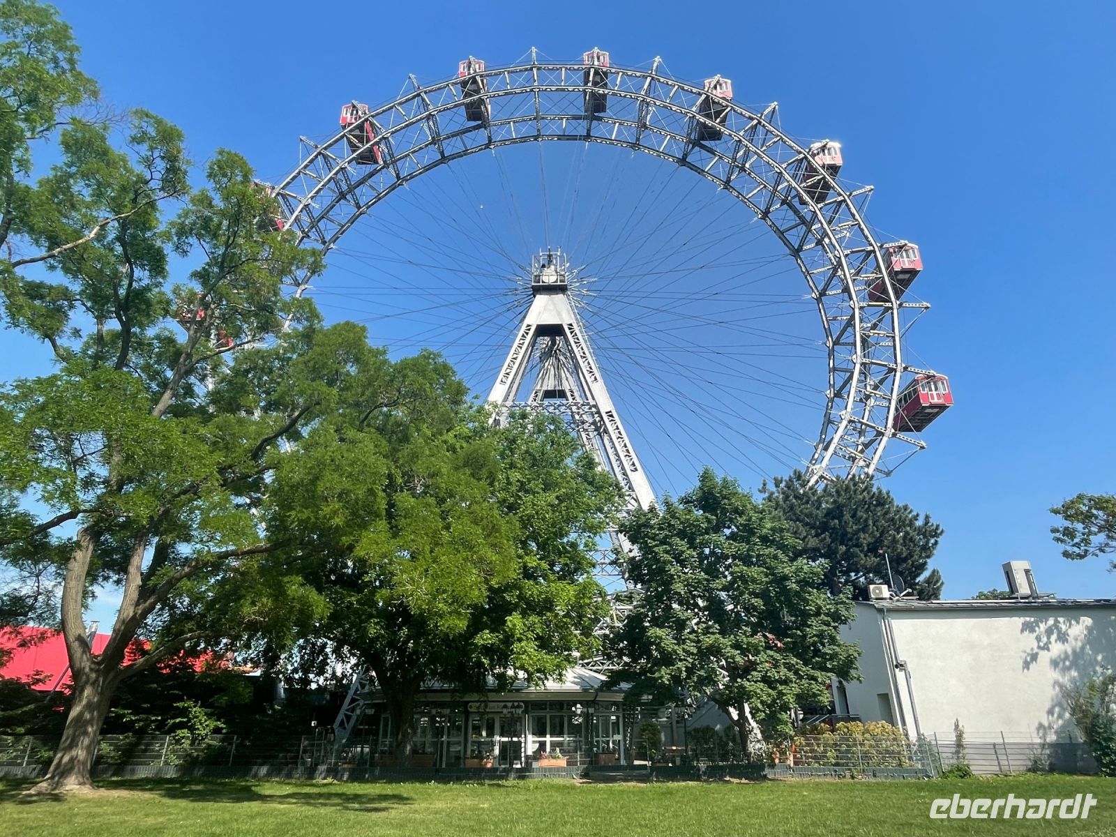 Erster Stopp der Fahrradtour am Prater