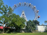 Erster Stopp der Fahrradtour am Prater