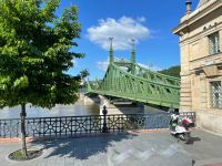 Die Freiheitsbrücke, eine der neun Straßenbrücken von Budapest