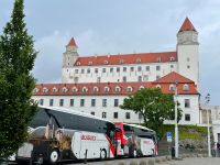 Nach der Stadtrundfahrt brachte uns der Bus direkt vor die Burg