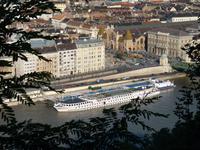 auch vom Gellert sieht man unser Schiff