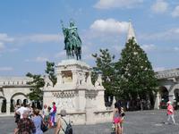 Pferdestatue vom Stephan des Heiligen an der Fischerbastei