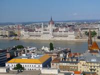 Blick auf das Parlamentsgebäude. Budapest