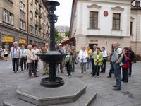 Brunnen in Bratislava nicht nur für Vögel, Pferde und Hunde