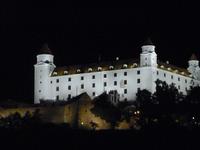Presburg in Bratislava bei Nacht