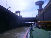 in der Schleise des Donaukraftwerkes Eisernes Tor 