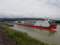 Unser Schiff in Ybbs