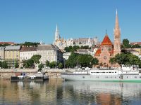 Blick zur Fischerbastei in Budapest 