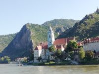 Die blaue Kirche von Dürnstein in der Wachau 