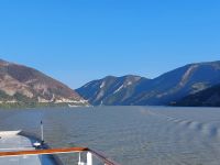 2024 Donaukreuzfahrt: Kataraktendurchfahrt - Einfahrt zum EIsernen Tor