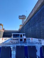  2024 Donaukreuzfahrt: Schleuse Djerdap I - 2. Schleusenkammer