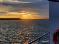 2024 Donaukreuzfahrt: Abendstimmung an Bord