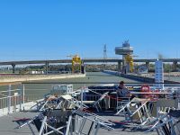 2024 Donaukreuzfahrt: Flußtag - Schleuse Djerdap II