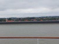 2024 Donaukreuzfahrt: Donau bei  Gabcikovo - Orte hinterm Damm