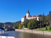 2024 Donaukreuzfahrt:  Schleuse Ybbs mit der Habsburg
