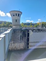 2024 Donaukreuzfahrt:  Ybbs - Wasserkraftwerk, Schleuse