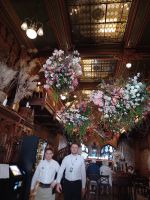 Innenansicht des Restaurants im Jugendstil