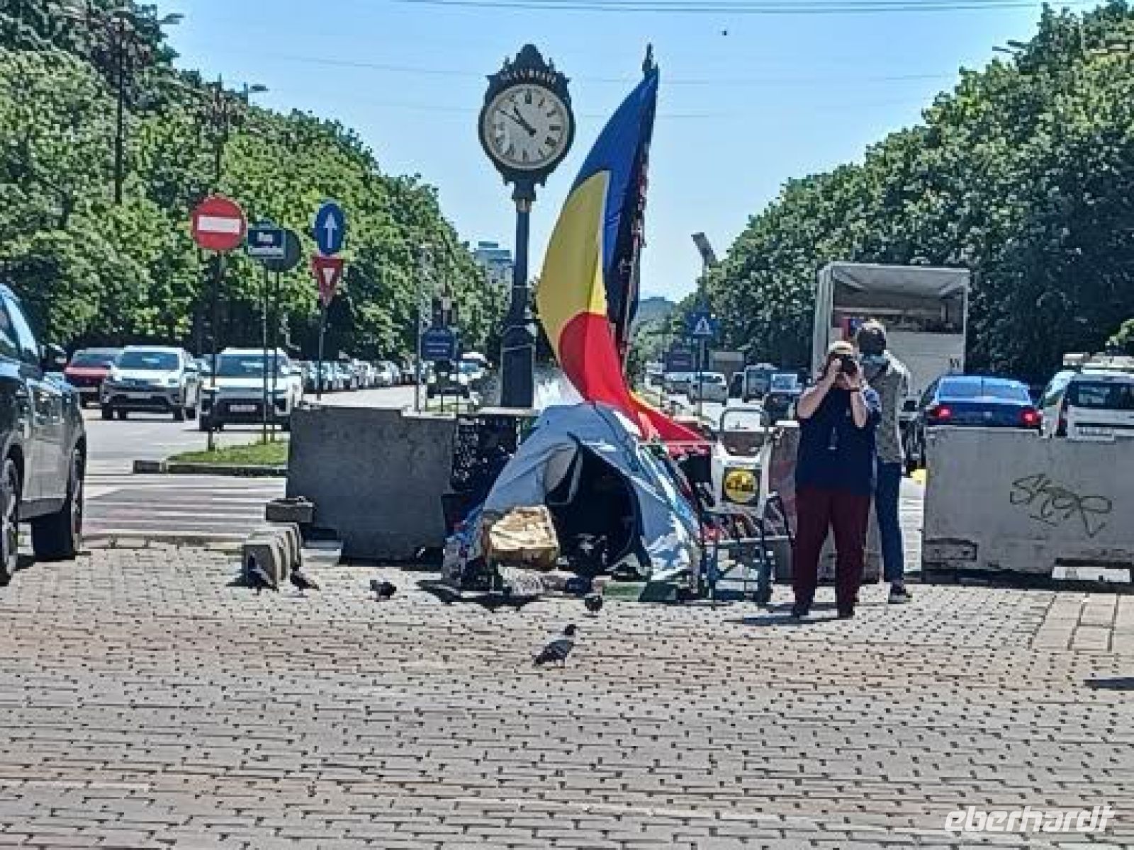 Verkehrsboulevard nach französischem Vorbild in Breite u. Baumbewuchs