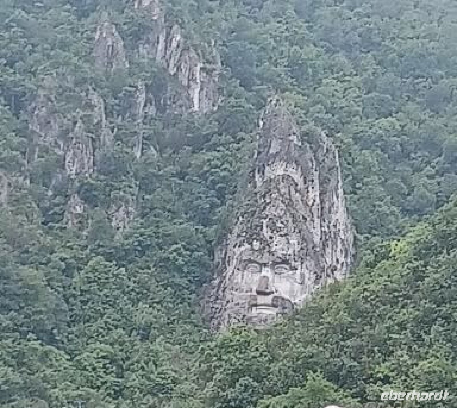 Decebal in der Felslandschaft