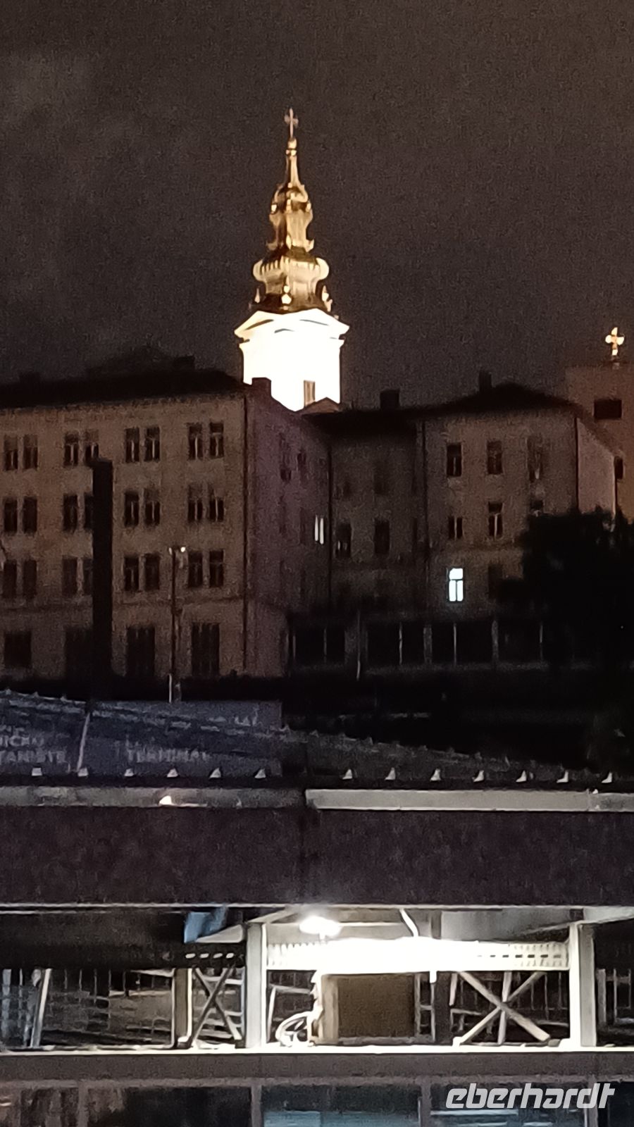 Blick in die Altstadt in der Nacht