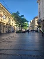 die Hauptgeschäftsstraße der Altstadt von Belgrad