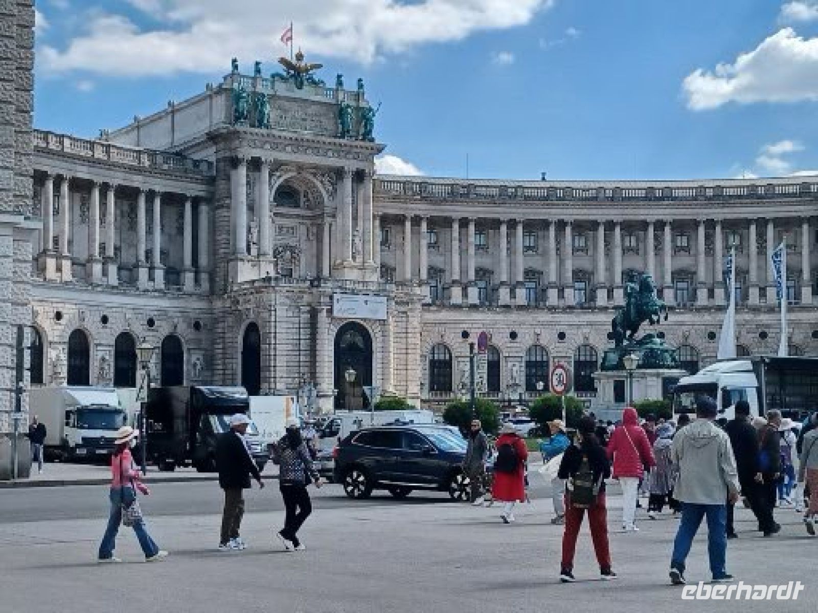Die Wiener Hofburg - Frontansicht