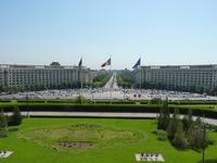 Blick vom Parlament in Bukarest