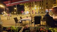 9.5.24 Budapest - unser Folklore- Lokal von außen bei angenehmer Temperatur