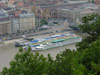 unser Schiff vor der Markthalle