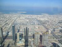 Blick vom Burj Khalifa zum Meer 