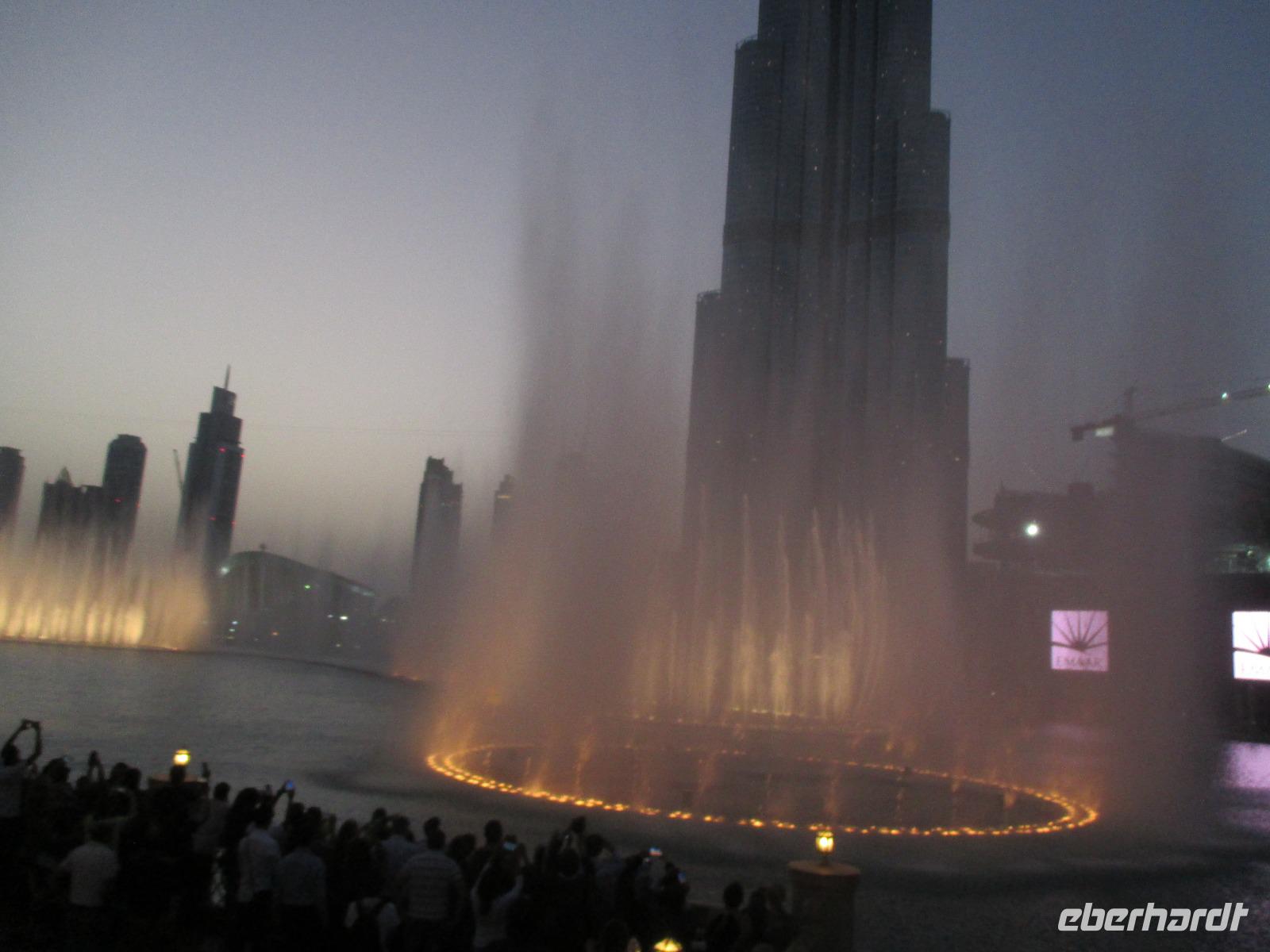 Fontänen an der Dubai Mall