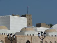 123 Muscat im Oman - Al-Alam-Palast und Festung