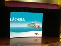 Beginn der AIDA-Kreuzfahrt