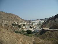 Oman (Fotostopp oberhalb von Alt-Muscat mit Blick auf die Festungen Mirani und Jalali)