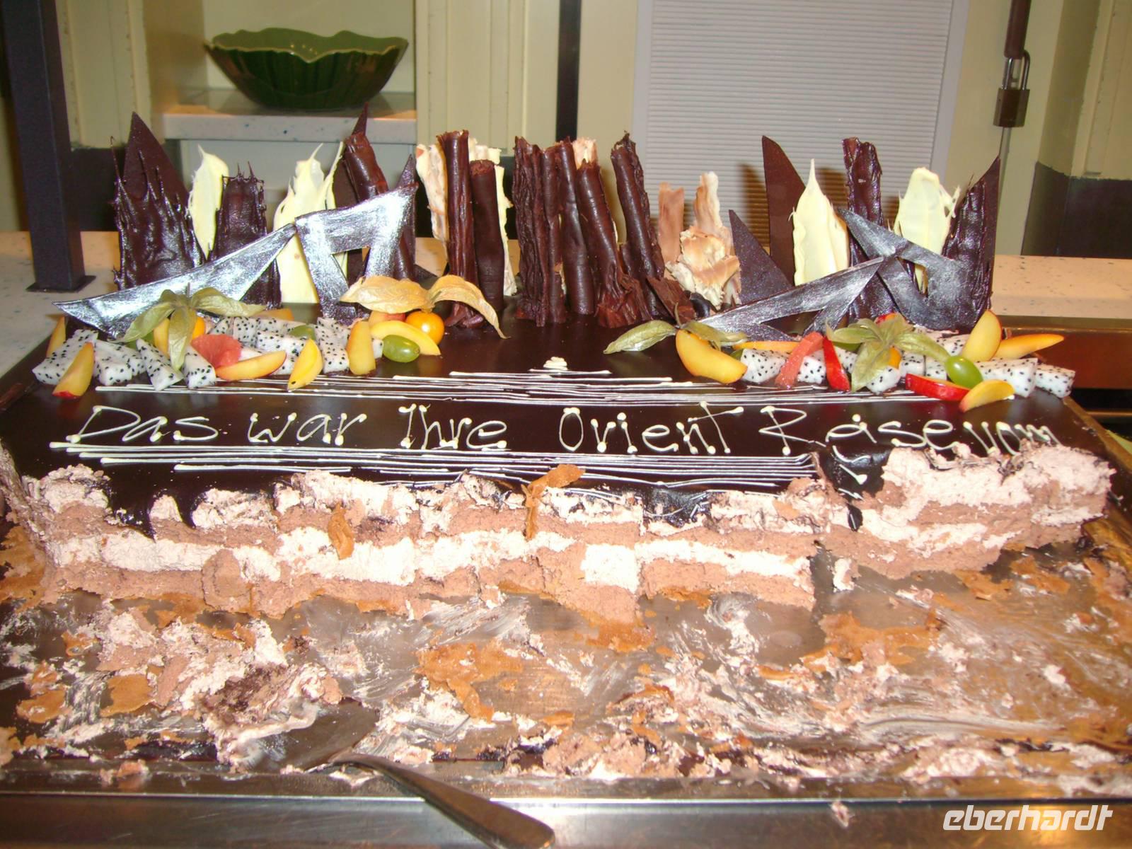 Abschiedstorte auf der AIDAdiva