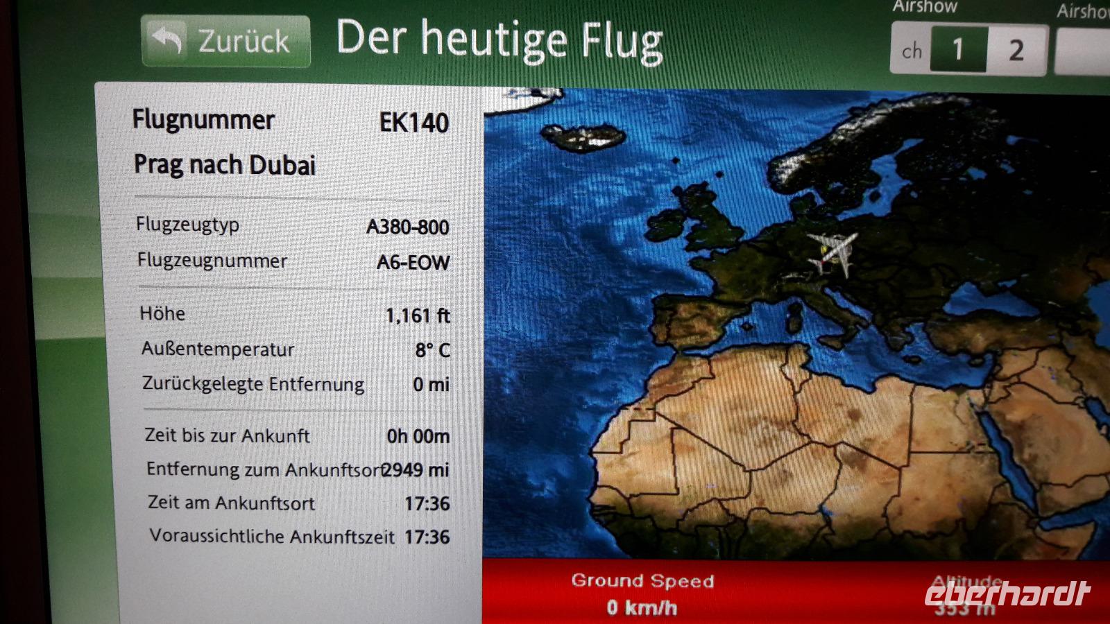 Flug mit A380-800