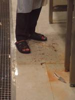 Sharjah Fisch Markt, Arbeitsschuhe :)